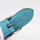 HERMES Trim 31 Shoulder Bag Leather Light Blue Silver Auth 203229V-20