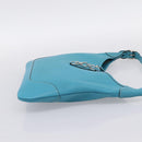 HERMES Trim 31 Shoulder Bag Leather Light Blue Silver Auth 203229V-5