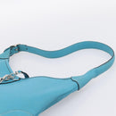 HERMES Trim 31 Shoulder Bag Leather Light Blue Silver Auth 203229V-8