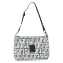 FENDI Zucca Canvas Mamma Baguette Shoulder Bag Multicolor Silver Auth 203230M-13