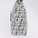 FENDI Zucca Canvas Mamma Baguette Shoulder Bag Multicolor Silver Auth 203230M-3