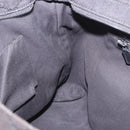 GUCCI GG Canvas Web Sherry Line Shoulder Bag Black Silver 189751 Auth 203232A-24