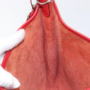 HERMES Evelyn 2 PM Shoulder Bag Taurillon Clemence Red Silver Auth 203233V-21