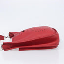 HERMES Evelyn 2 PM Shoulder Bag Taurillon Clemence Red Silver Auth 203233V-4