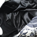 CHANEL Chain Tote Bag Nylon Black Silver CC Auth 203235A-17