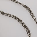 CHANEL Chain Tote Bag Nylon Black Silver CC Auth 203235A-8