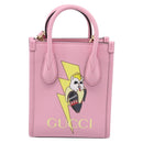 GUCCI Bananya Tote Bag Leather 2way Pink Gold 671623 Auth 203236M-2