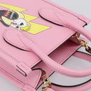GUCCI Bananya Tote Bag Leather 2way Pink Gold 671623 Auth 203236M-6