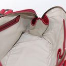 BURBERRY Nova Check Hand Bag Canvas Beige Silver Auth 203239A-18
