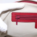 BURBERRY Nova Check Hand Bag Canvas Beige Silver Auth 203239A-20