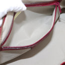 BURBERRY Nova Check Hand Bag Canvas Beige Silver Auth 203239A-21