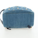 GUCCI GG Marmont Backpack Denim Blue Gold 476671 Auth 203241M-5