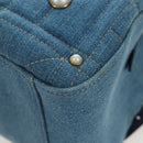 GUCCI GG Marmont Backpack Denim Blue Gold 476671 Auth 203241M-18