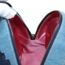 GUCCI GG Marmont Backpack Denim Blue Gold 476671 Auth 203241M-27