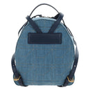 GUCCI GG Marmont Backpack Denim Blue Gold 476671 Auth 203241M-2