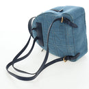 GUCCI GG Marmont Backpack Denim Blue Gold 476671 Auth 203241M-8