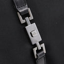 GUCCI Jackie Hand Bag Canvas Black Silver 002 1065 Auth 203243A-15