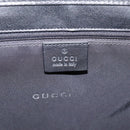 GUCCI Jackie Hand Bag Canvas Black Silver 002 1065 Auth 203243A-16