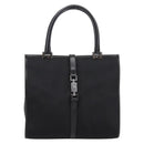 GUCCI Jackie Hand Bag Canvas Black Silver 002 1065 Auth 203243A-2