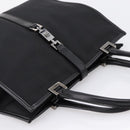 GUCCI Jackie Hand Bag Canvas Black Silver 002 1065 Auth 203243A-6