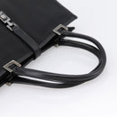 GUCCI Jackie Hand Bag Canvas Black Silver 002 1065 Auth 203243A-7