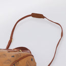MCM Logogram Vicetos Hand Bag PVC Leather 2way Brown Gold Auth 203245A-10
