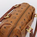 MCM Logogram Vicetos Hand Bag PVC Leather 2way Brown Gold Auth 203245A-6