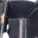 CHANEL Matelasse Shoulder Bag Patent Leather Black Gold CC Auth 203247-18