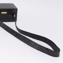 CHANEL Matelasse Shoulder Bag Patent Leather Black Gold CC Auth 203247-7