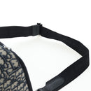 Christian Dior Trotter Canvas Backpack Jacquard Navy Silver Auth 203250SAM-16
