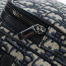 Christian Dior Trotter Canvas Backpack Jacquard Navy Silver Auth 203250SAM-22