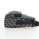 Christian Dior Trotter Canvas Backpack Jacquard Navy Silver Auth 203250SAM-4
