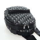 Christian Dior Trotter Canvas Backpack Jacquard Navy Silver Auth 203250SAM-6