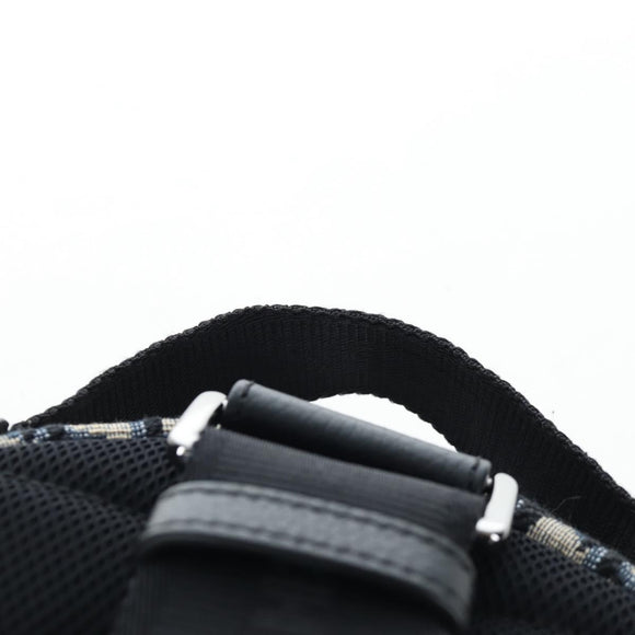 Christian Dior Trotter Canvas Backpack Jacquard Navy Silver Auth 203250SAM