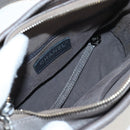 CHANEL Chain Gabriel De V Stitch Shoulder Bag Caviar Skin Gray CC Auth 203252V-19