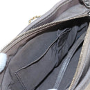CHANEL Chain Gabriel De V Stitch Shoulder Bag Caviar Skin Gray CC Auth 203252V-22