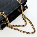 BALENCIAGA Duty Free Tote Bag Leather 2way Black Gold 787982 Auth 203253M-7