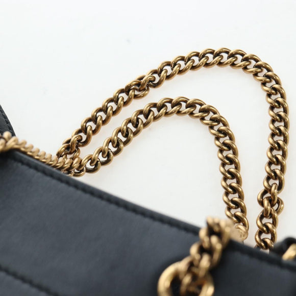 BALENCIAGA Duty Free Tote Bag Leather 2way Black Gold 787982 Auth 203253M