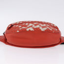 BOTTEGA VENETA INTRECCIATO Waist Bag Leather Red Auth 203258A-11