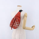 BOTTEGA VENETA INTRECCIATO Waist Bag Leather Red Auth 203258A-24