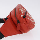 BOTTEGA VENETA INTRECCIATO Waist Bag Leather Red Auth 203258A-5