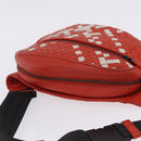 BOTTEGA VENETA INTRECCIATO Waist Bag Leather Red Auth 203258A-6