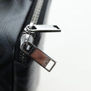Christian Dior CD Diamond Messenger Shoulder Pouch PVC Black Silver Auth 203261V-18