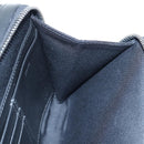 Christian Dior CD Diamond Messenger Shoulder Pouch PVC Black Silver Auth 203261V-21