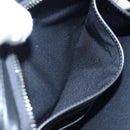 Christian Dior CD Diamond Messenger Shoulder Pouch PVC Black Silver Auth 203261V-24