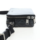 Christian Dior CD Diamond Messenger Shoulder Pouch PVC Black Silver Auth 203261V-4