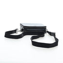 Christian Dior CD Diamond Messenger Shoulder Pouch PVC Black Silver Auth 203261V-7
