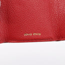 Miu Miu Trifold Wallet Leather Pink Gold Auth 203263A-14