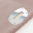 Miu Miu Nappa Crystal Matelasse Bag Leather 3way Pink Silver Auth 203264M-23