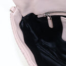 Miu Miu Nappa Crystal Matelasse Bag Leather 3way Pink Silver Auth 203264M-27